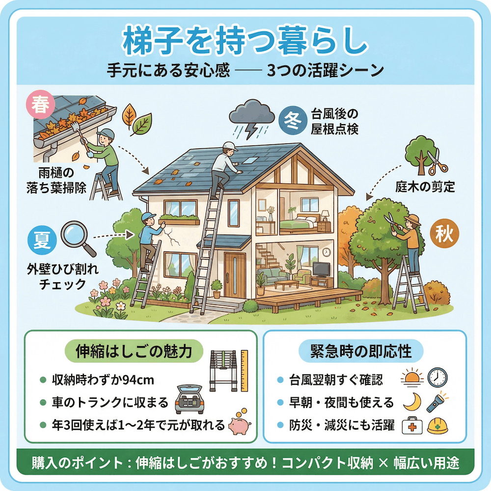 はしごを持つ暮らし